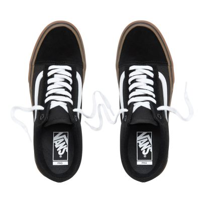 Vans Old Skool Pro - Erkek Spor Ayakkabı (Siyah Beyaz)